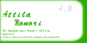 attila monori business card